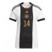 Billige Tyskland Jamal Musiala #14 Hjemmebane Fodboldtrøjer Dame VM 2022 Kortærmet